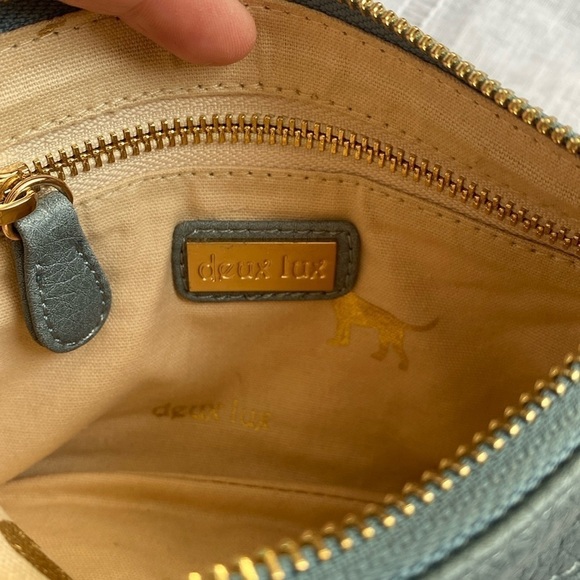 Deux Lux quilted wristlet with gold embellishments. - Picture 7 of 11